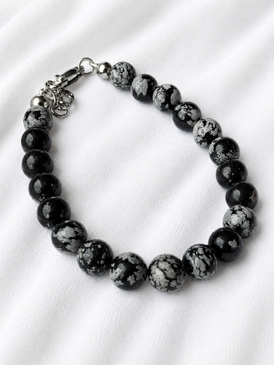 Pulsera Hombre. Obsidiana Nevada