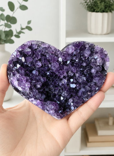 Drusa Corazón de Amatista 