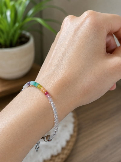 Pulsera. 7 Chakras de 3mm