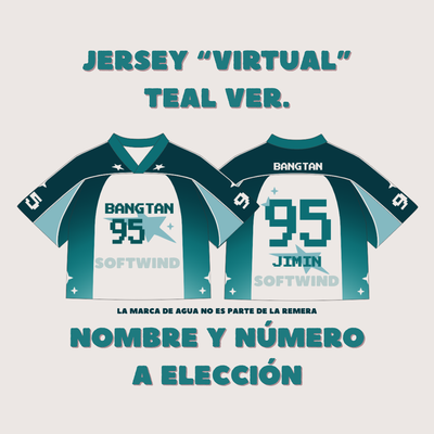 Jersey "VIRTUAL" Teal Ver. (Crop y Long)