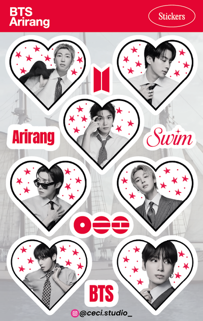 Plancha de Stickers: BTS - Arirang
