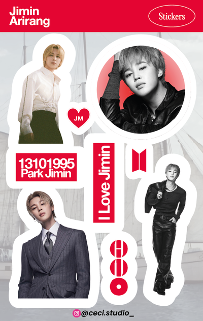 Plancha de Stickers: Jimin - BTS - Arirang
