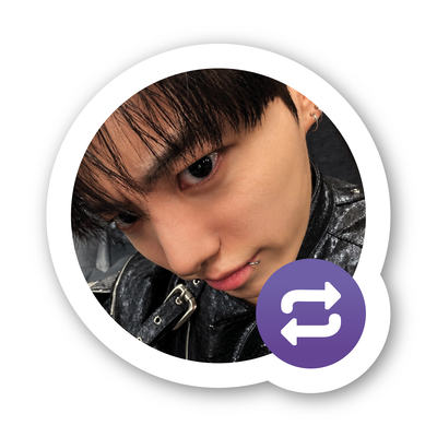Sticker Repost Jungkook BTS Foto (Another ver)
