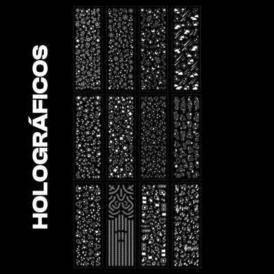Stickers Holográficos Transparentes