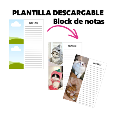 Plantilla Block de Notas - Canva
