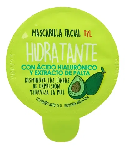 Mascarilla facial HIDRATANTE de palta