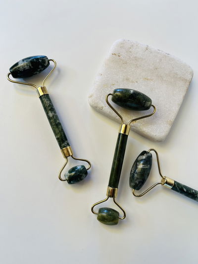 Rodillo de jade doble