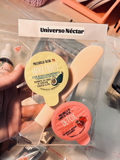 Kit mascarilla detox + hidratante + espátula