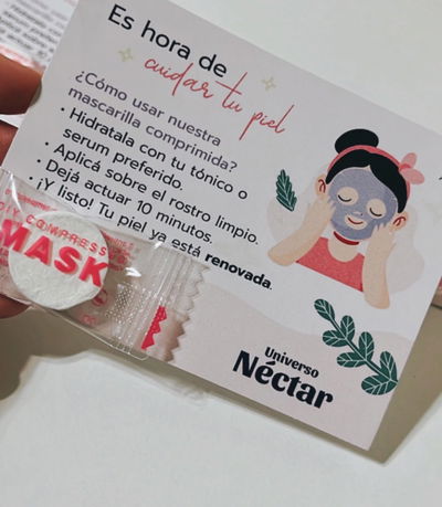 Mascarilla comprimida