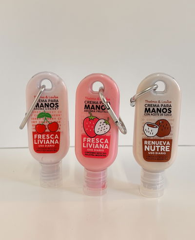 Crema de manos con llavero