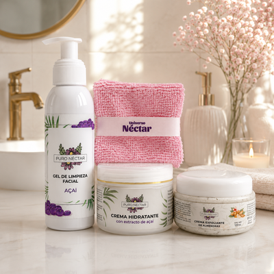 Kit limpieza, hidratación y exfoliación 