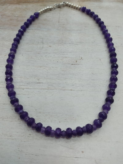 COLLAR AMATISTA y AGATAS