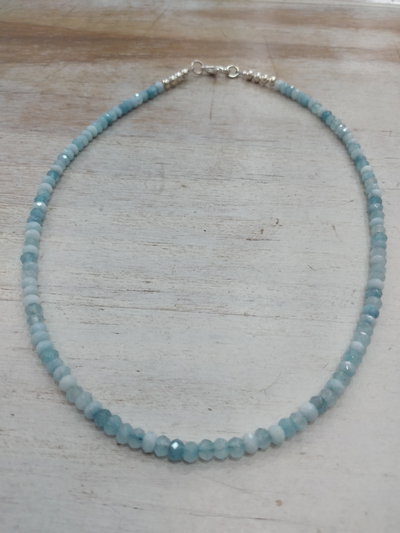 COLLAR AGUAMARINA
