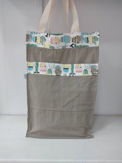 Bolsa Jardinera - Gabardina y Algodon Artesanal