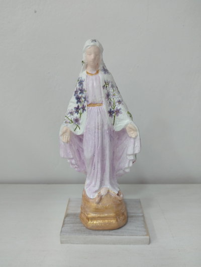 Imagen Virgen de la Medalla Milagrosa - 15 cm Pintada a Mano