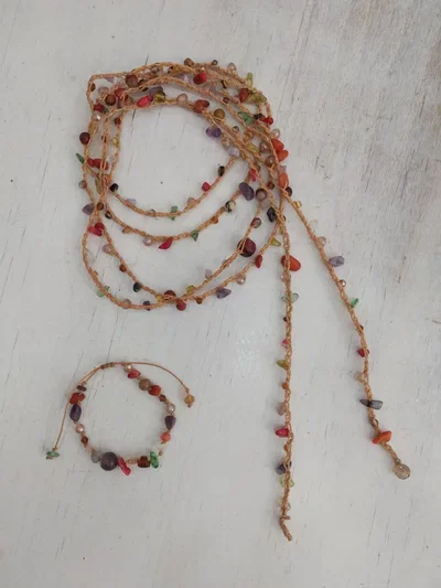 Collar Infinito "Mil Vueltas" - Tejido a Mano(2 metros)