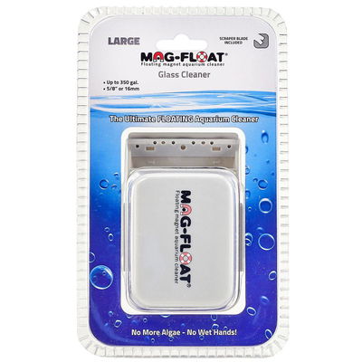 MAG-FLOAT - (Large) Glass Aquarium Cleaner  SIN AGARRE SCRAPPER - LARGE