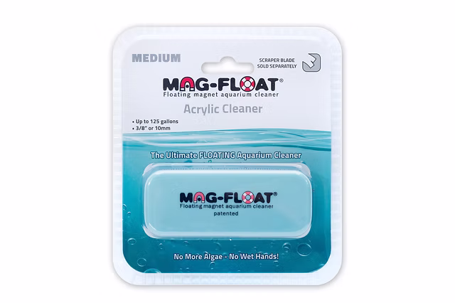 MAG-FLOAT - (Medium) Acrylic Aquarium Cleaner - MEDIUM