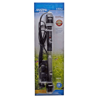 Marina Calentador Sumergible, 150W, 27 cm, 150 Litros