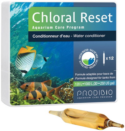 Prodibio - Cloral reset 12 Ampollas (acondicionador 1 ampolla 60 litros)