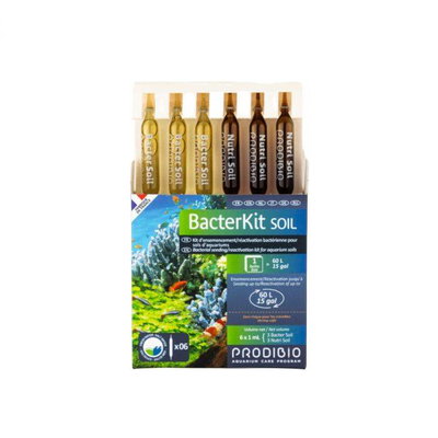 Prodibio - Bacter kit soil 6 ampollas (para sustrato y roca marina, sustratos de agua dulce y plantados) para 60 litros de sustrato