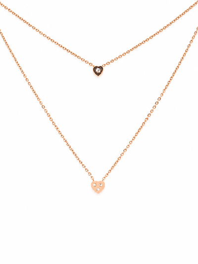 Conjunto Corazon Doble Rose