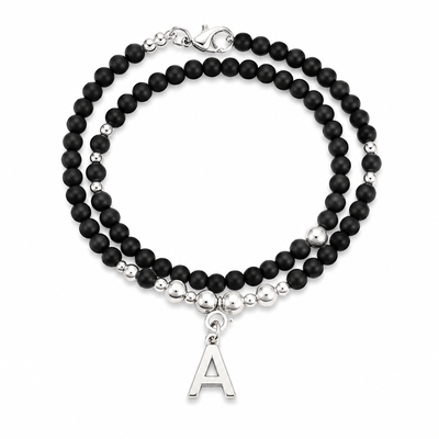 Pulsera Doble Vuelta letra A
