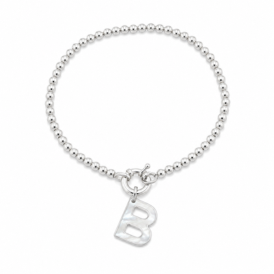 Pulsera Bolitas letra B