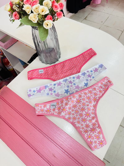 Pack x3 Colaless alg estampada (34 al 42)