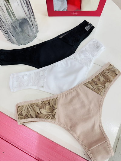 Pack x3 Colaless c/ encaje Elisar T/U (34 al 38)