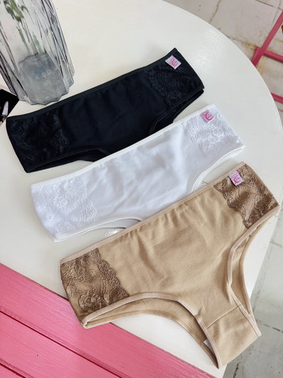 Pack x3 Culotte Alg/ encaje (34 al 42)