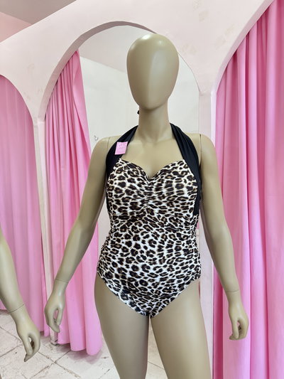 Enteriza Print Marrón 