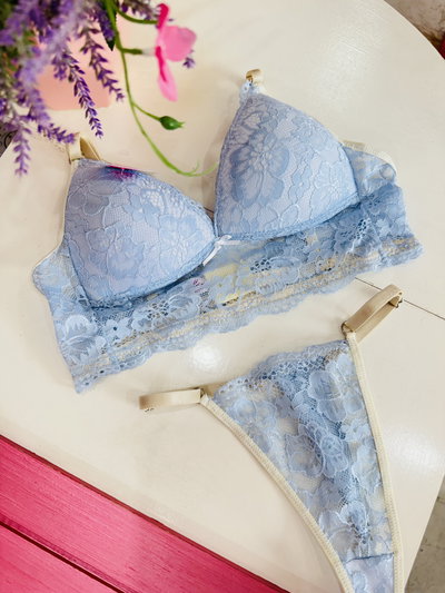 Conjunto Margara Taza Soft Celeste