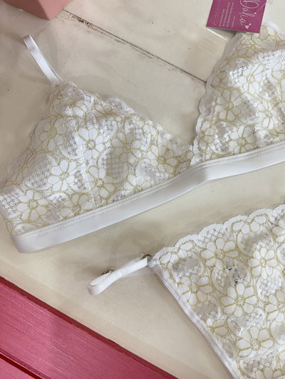 Conjunto Noe Blanco y Amarillo