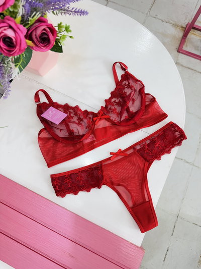 Conjunto Esmeralda Arco Rojo
