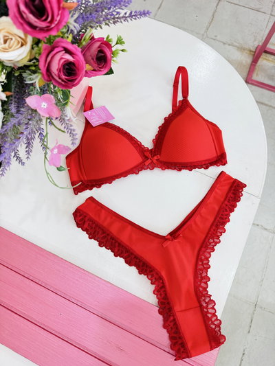 Conjunto Isabella Rojo