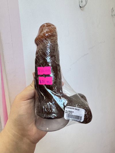 Consolador Vibrador Mulato 14x4 cm