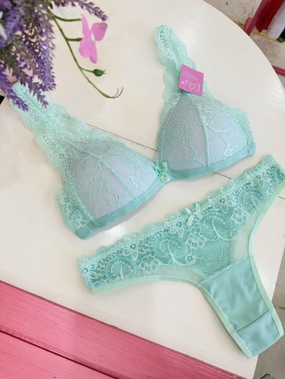 Conjunto Coqueta Verde Agua