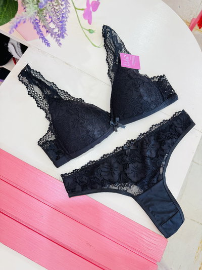 Conjunto Coqueta Negro