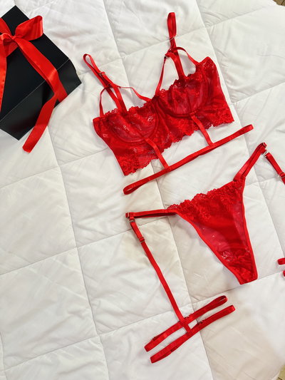 Set Erotico - Jazmin Rojo