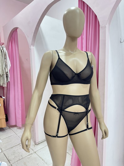 Set 3 Piezas Amor Negro