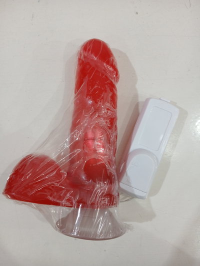 Consolador Vibrador Rojo 15x4 cm