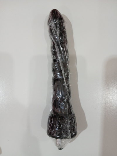 Vela Torneada Negro Vibrador 18x3cm
