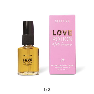 Aceite Comestible Love Potion Champagne y Frambuesa - 30 ml