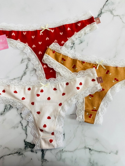 Pack x3 Less Sayka Estampada Microfibra/ puntilla