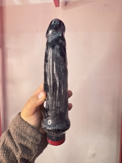 Consolador Vibrador Negro 19,5x4 cm