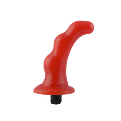 Dilatador Anal curvo texturado con micro vibro