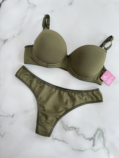 Conjunto Pilar Verde Militar Microfibra