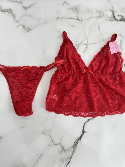 Conjunto Amapola Rojo