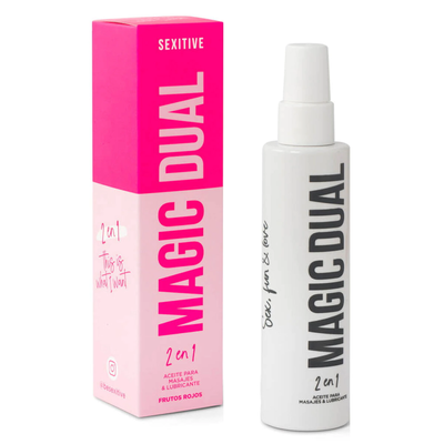 ACEITE SEXITIVE DUAL MAGIC SABOR FRUTOS ROJOS 